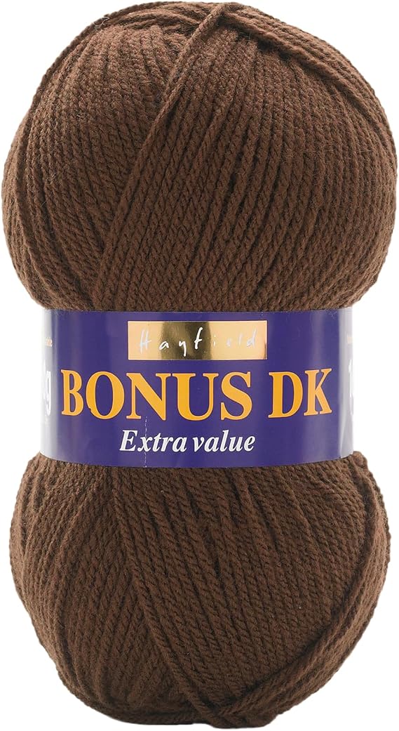 Hayfield Bonus DK Double Knitting, Chocolate (947), 100g by Sirdar