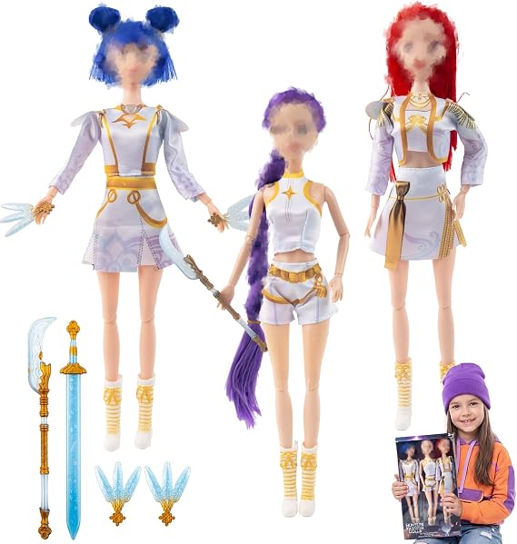 LMT Toyfigure5 Action Figures Set Cute Cartoon Dolls Movie Pop Singer Toy Set Movable Joints Cartoon Decoration for Party & Children's Room Birthday Gift for Little Fans