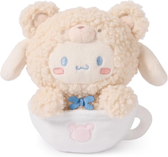 GUND Sanrio Cinnamoroll 6-Inch Plush Toy in Cafe Latte Bear Outfit; Ages 1+