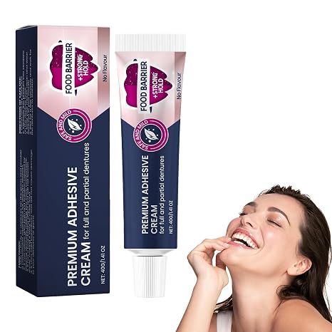 Denture Adhesive, Secure Denture Adhesive Cream No Flavour