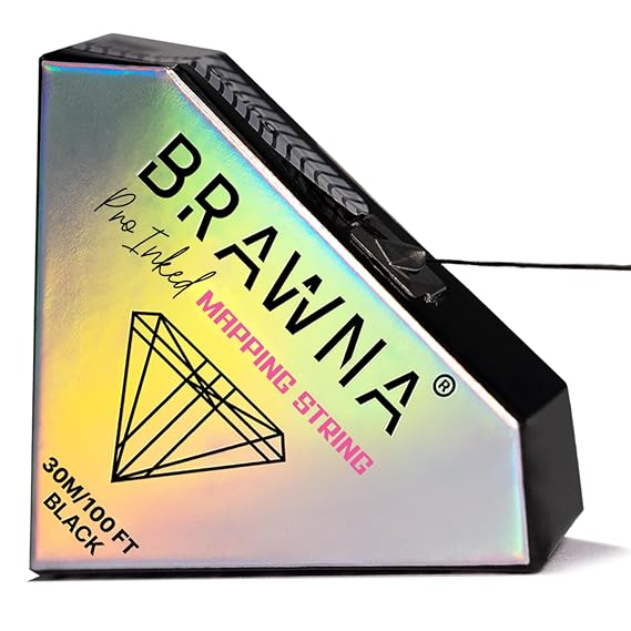 BRAWNA Eyebrow Mapping String, 30 M (100 Ft), Black
