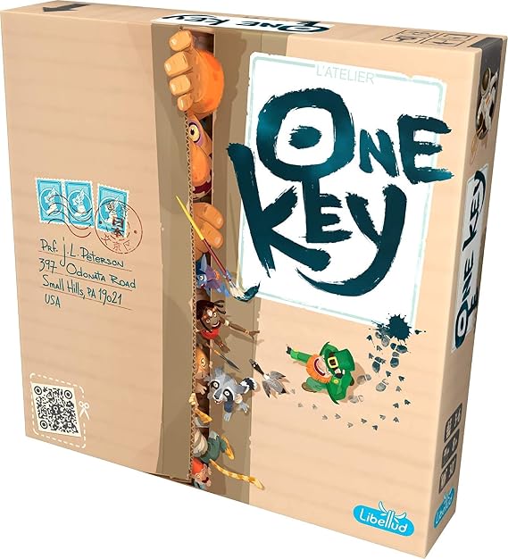Libellud One Key Board Game - Cooperative Deduction and Image Interpretation Game! Includes App with Timer, Fun Family Game for Kids and Adults, Ages 8+, 2-6 Players, 20 Min Playtime, Made