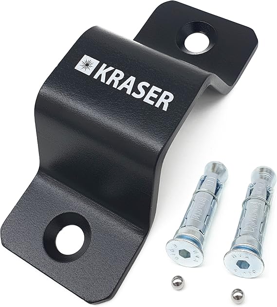 KRASER KR40B Security Anchor for Chain up to 40, High Security, 2 Expansion Bolts, Anti Theft Floor and Wall Ground for Chain, Parking, Garage, Motorcycle, Trailer, Scooter, Bike