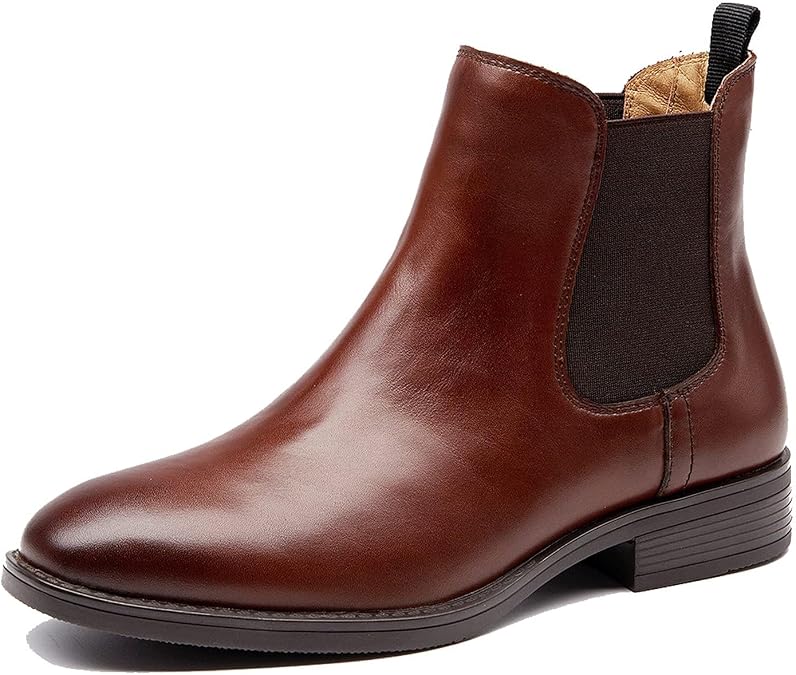Womens Fall Winter Comfortable Stylish Leather Chelsea Ankle Boots Women Booties