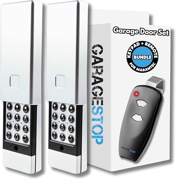 GARAGE STOP for Marantec Garage Door Keypad & Remote Bundle