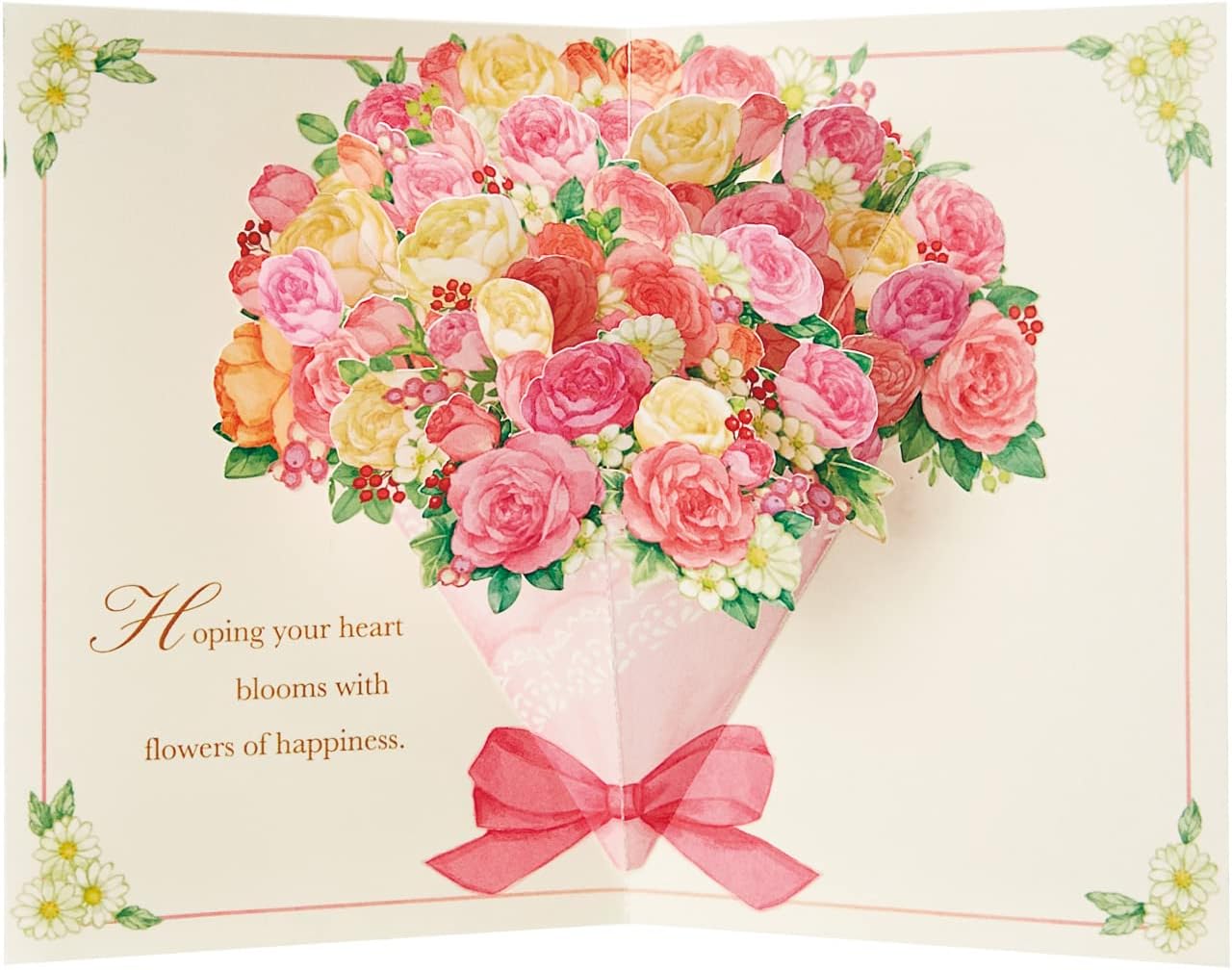Sanrio BD20-2 Large 320 242217 Birthday Card Bouquet of Roses