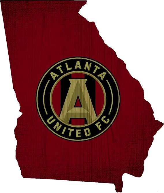 MLS Atlanta United Unisex Atlanta United Team Color Logo State Sign, Team Color, One Size