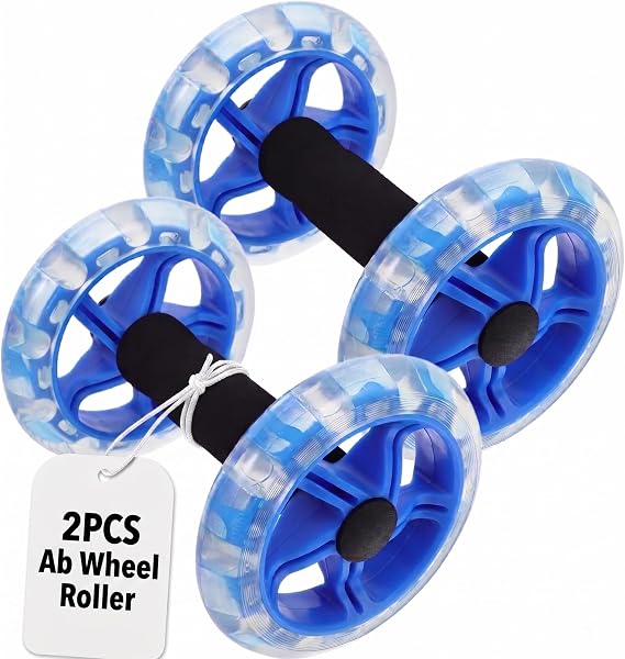 Toddmomy Ab Wheel Roller For Core Workout, Ab Roller Fitness Exercise Wheel Devices Abdominal Trainer for Men Women Core Strength Training Home Gym Fitness Equipment