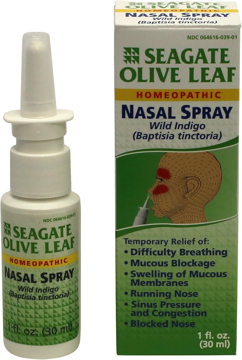 Seagate Products Homeopathic Olive Leaf Nasal Spray Pack of 1 1 Ounce