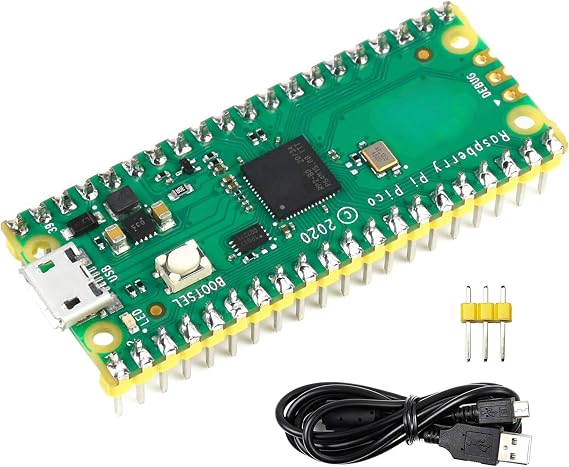 With Pre-Soldered Header Raspberry Pi Pico Microcontroller Development Board Based on Raspberry Pi RP2040 Chip,Dual-Core ARM Cortex M0+ Processor