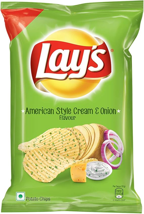 Lay's Lays American Style Cream And Onion 115 g Pack