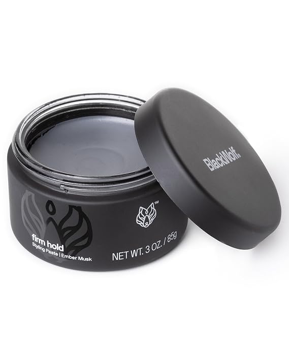 Black Wolf Hair Styling Paste for Men - Firm Hold Hair Styling Product
