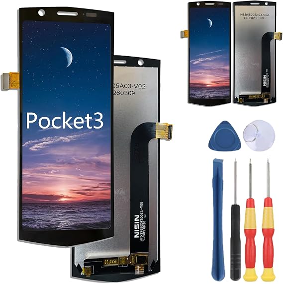 New Display Touch Screen for Cubot Pocket 3 LCD Display Replace Parts with Tools.