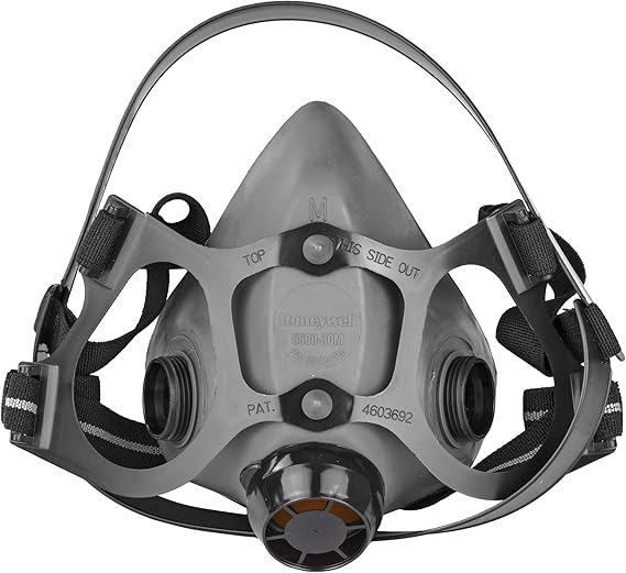 North by Honeywell Medium Black Elastomeric/Silicone Half Mask 5500 Series Facepiece2