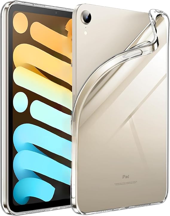 Babilden Apple iPad Kılıf Şeffaf Silikon Arka Kapak (iPad Mini 6.Nesil 8.3 İnch)