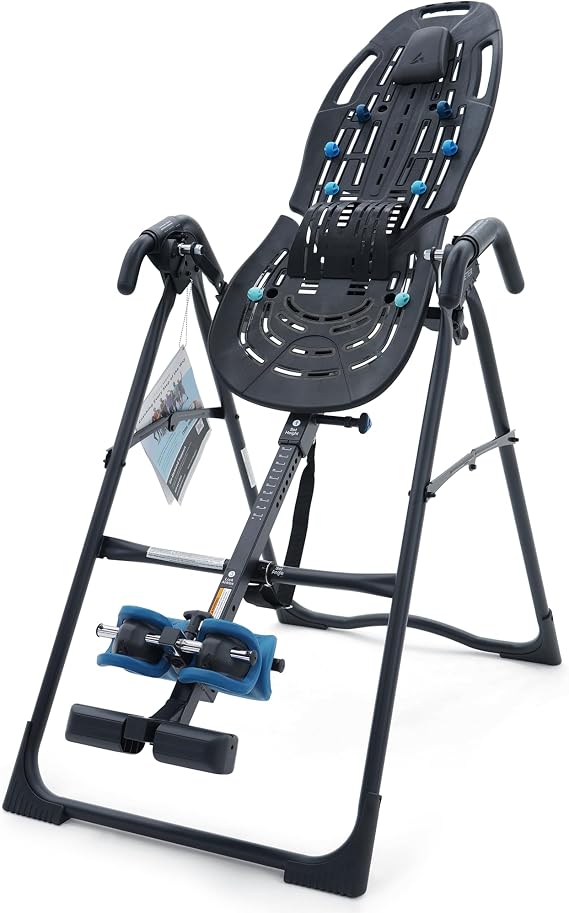 TEETER EP-560 Inversion Bench Folding Back Stretcher Stretch Bench and Gravity Trainer for Relaxation Inversion Table for Gentle Stretching and More Well-Being