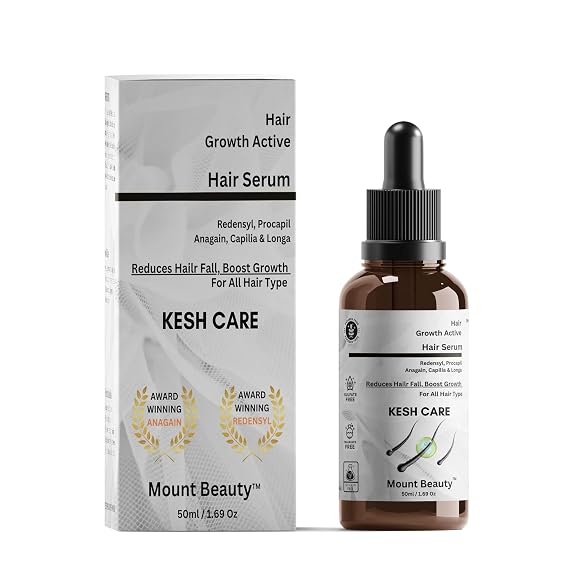 Redensyl 3% + Anagain 4% Advanced Hair Growth Serum (50ml) with Natural Ingredients, Controls Hair Fall, Stimulates Hair Growth, Increase Hair Density | Hair Growth Serum for Men & Women | 50ml