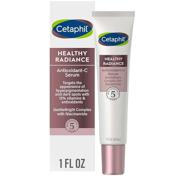 Cetaphil Healthy Radiance Dark Spot Face Serum, Vitamin C, 1oz