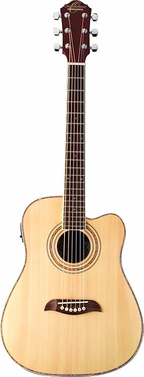 Oscar Schmidt OG1CE-A-U Folk Acoustic Electric Guitar - Natural