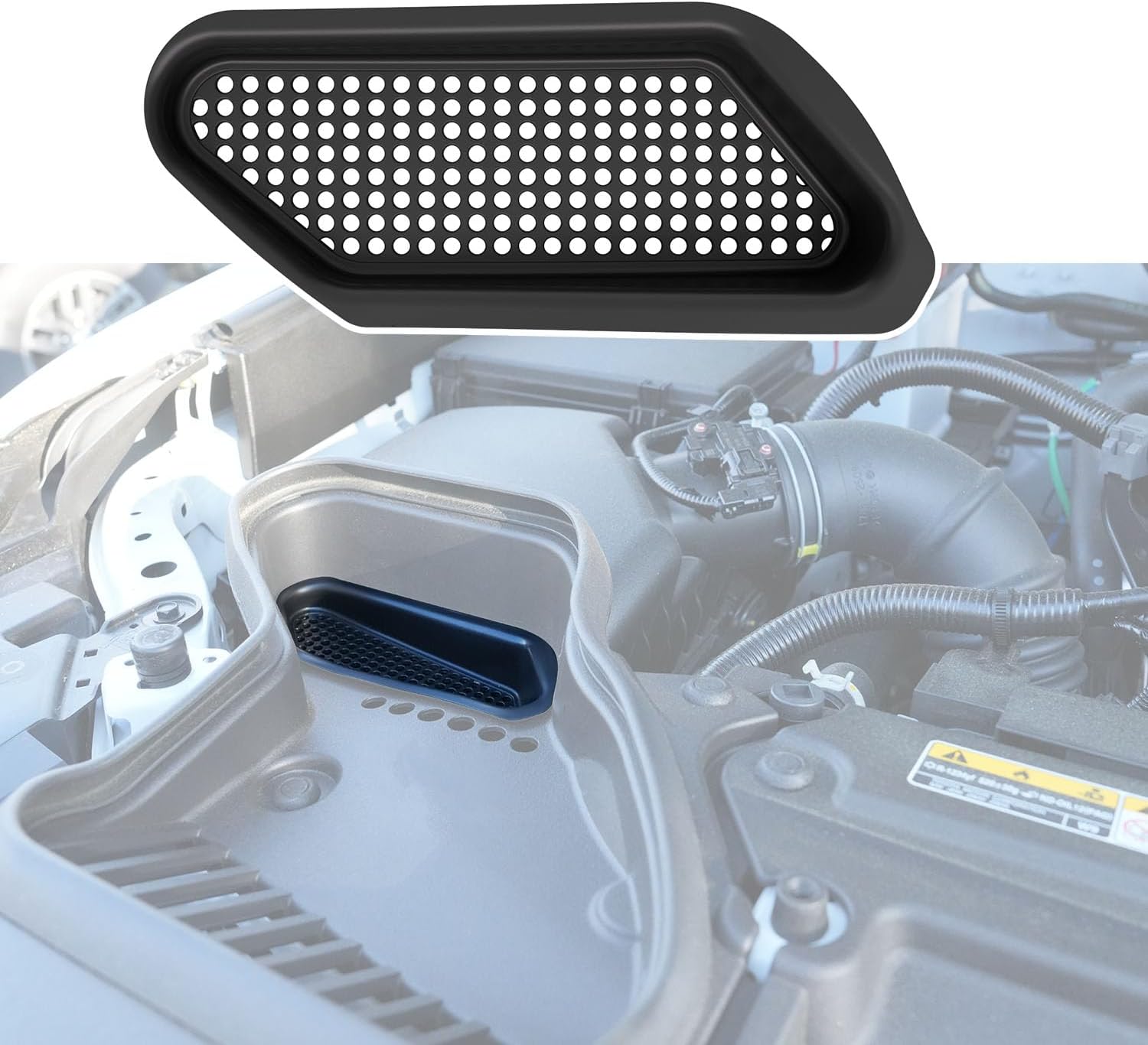 xipoqix Engine Filter Vent Protector Compatible with 2025 Toyota 4Runner Air Intake Filter Cover 2024-2025 Tacoma Air Scoop Dust Cover Protector Replacement for 2025 Toyota 4Runner Accessories