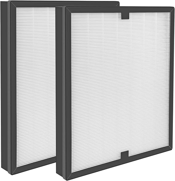 2pcs H13 Hepa Filter Replacement Compatible With VEVOR ZHP2301-550/ BlueDri Air Shield 550 Scrubber Air Purifier, Protective Hepa Filters