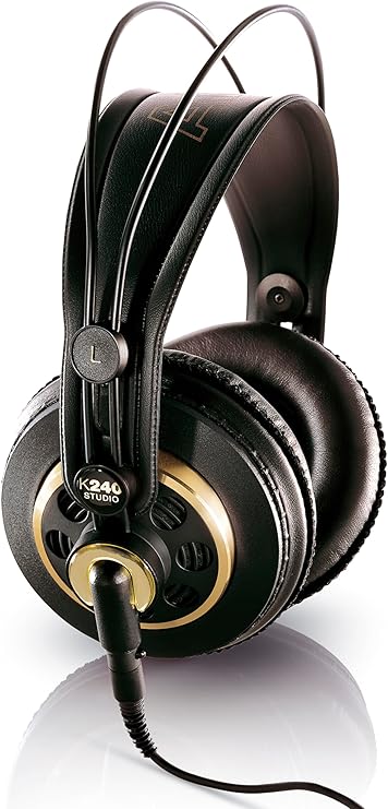 AKG K 240 Studio Professional Headphones, Black, 6.00 x 9.20 x 6.00 Inches