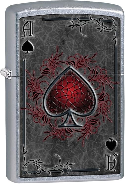 Zippo Lighter: Ace of Spades - Street Chrome 79476