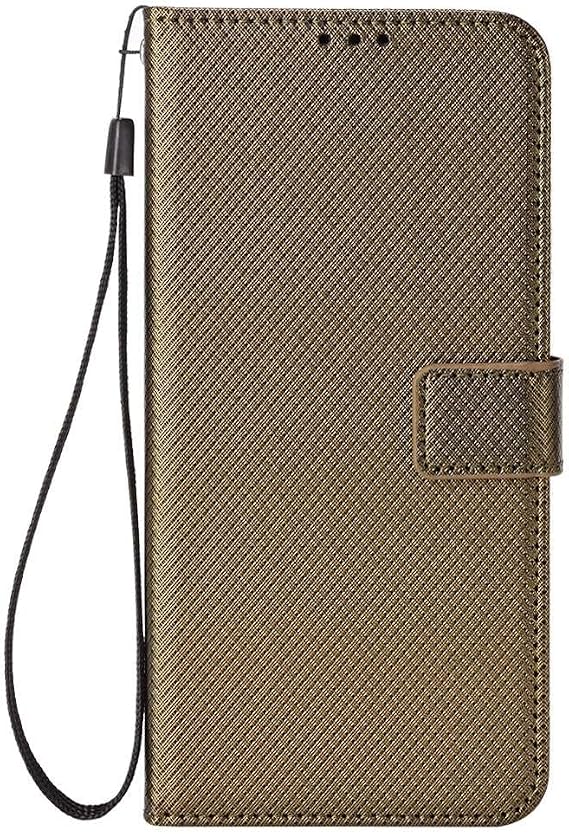 Leather Case suitable for Tecno Spark 20 Pro Plus 4G.Bracket Support Wallet design case with Card Slots Brown