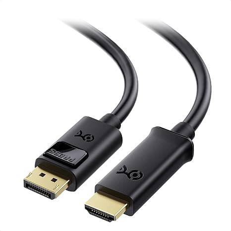 Cable Matters Unidirectional DisplayPort to HDMI Cable, DP to HDMI, 3ft