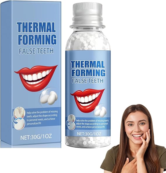 Tooth Filling Repair Kit, Temporary Tooth Filling Moldable for Emergency Fixing Dislodged Crowns & Broken Replacement Thermal Forming for Secure Fit