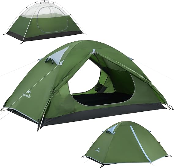 Naturehike Bleik Camping Tent, Lightweight Backpacking Tents Waterproof Double Layer for Outdoor Hiking Trekking