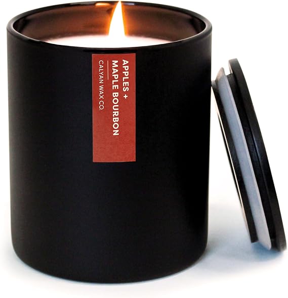 Calyan Wax Co. Apples & Maple Bourbon Scented Candle - 75 Hour Burn