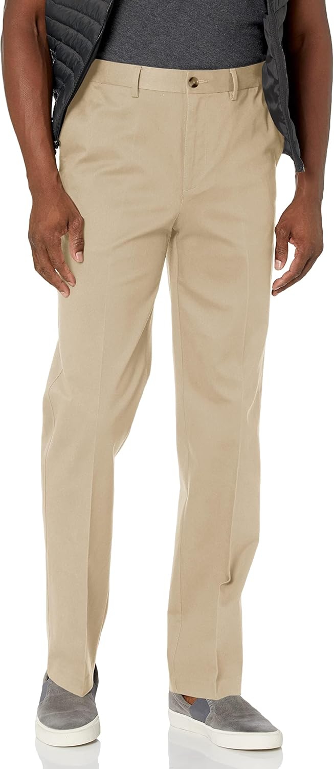 Savane Mens Ultimate Performance Stretch Chino Pants with Expandable Waist, Wrinkle Resistant Available in Big & Tall