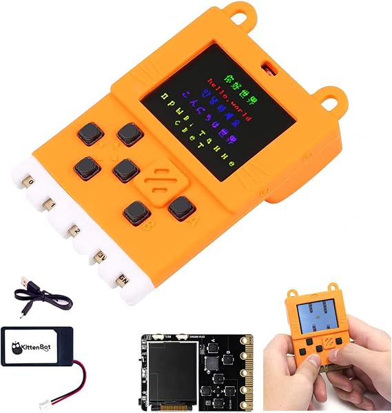 KittenBot Meowbit Card-Sized Retro Game Computer Codable Console w/ Battery