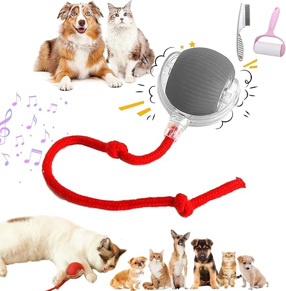 Pet Cat Toy, Smart Cat Toy Ball, Smart Interactive Pet Toy Bounce Ball for Dog, Dog Ball Toy