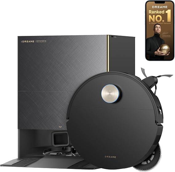 dreame X50s Ultra Robot Vacuum and Mop with 7.95cm Ultra-Thin Design
