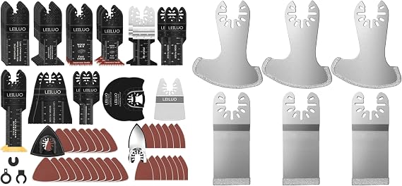 6 Pack Diamond Multitool 116 Pcs Multitool Blade Kits