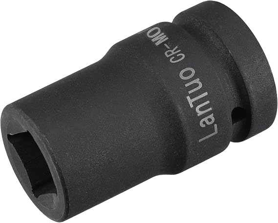 sourcing map 1" Drive by 21mm Square Impact Socket, CR-MO 80mm Length, Standard Metric Sizes