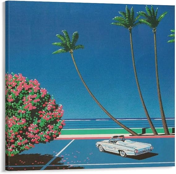 Hiroshi Nagai Art Poster Decorations for Bedroom Poster 8 Room Aesthetic Poster Print Art Wall Painting Canvas Posters Gifts Modern Bedroom Decor 12x12inch(30x30cm)