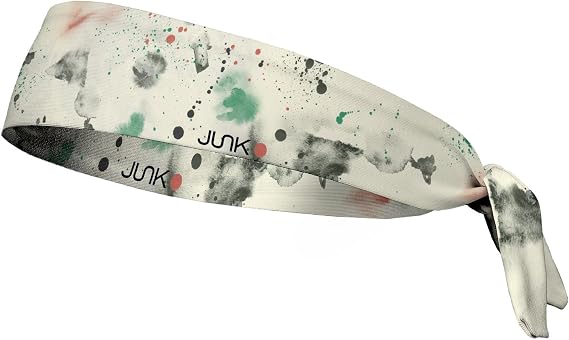 JUNK Brands Flex Tie Headband - Moisture-Wicking, Performance Fabric, Non-Slip, Sports Sweatband for Men & Women - One Size - Dysfunction
