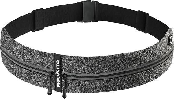 Running Belt For Men & Women Water-resistant Stretch Waist Pack for Jogging, Fits Most Phones, Keys & Essentials Plus Size & BMI-Friendly Design