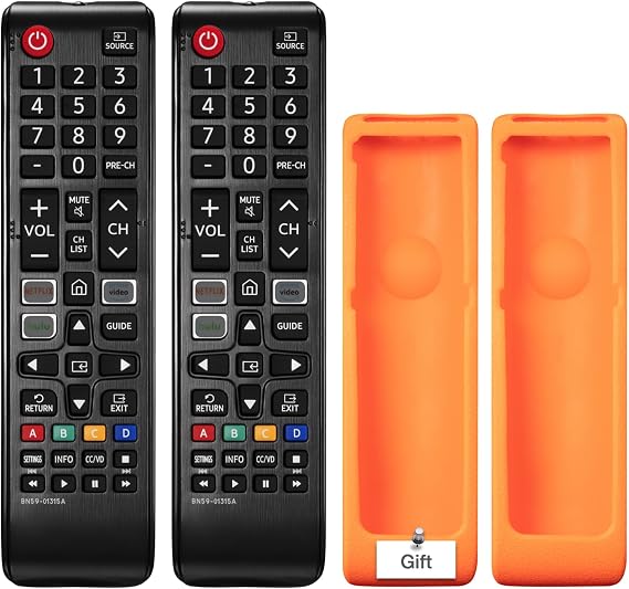 Replacement Remote Control for Samsung Smart TVs, Compatible with LED/QLED/LCD 4K UHD HDR Models (6/7/8/9 Series), Includes Netflix/Prime Video/Hulu Buttons (BN59-01315A)