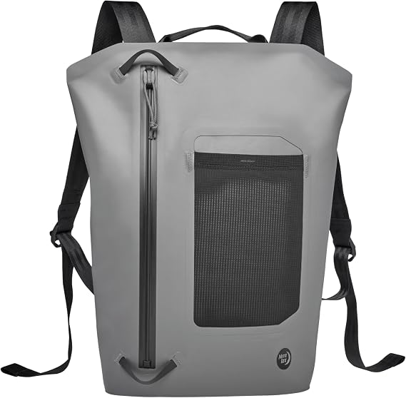 Nite Ize RunOff Waterproof 12L Backpack - IP67-Rated Backpack - Lightweight Travel Bag with TRU Zip Technology - Outdoor Gear with Attachment Points, Adjustable Shoulder Straps & Mesh Pockets