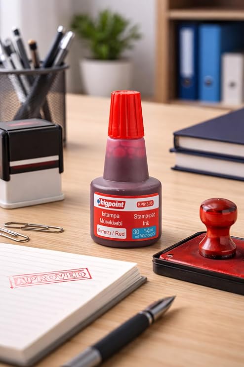 Bİgpoİnt Istampa MÜrekkebİ 30ml Kirmizi Kod:616-25