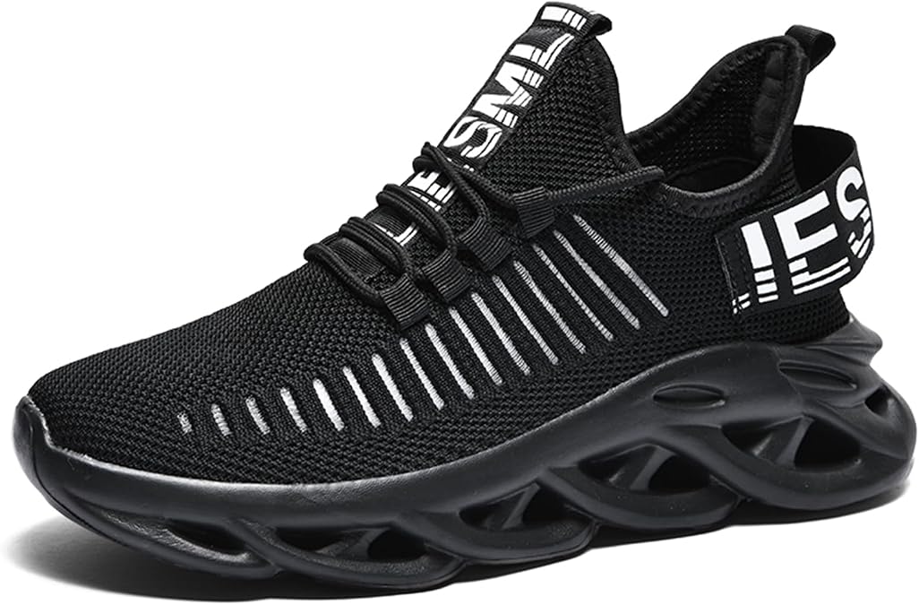 Mens Air Fashion Sneakers Blade Running Walking Shoes Comfortable Non Slip Work Sport Athletic Tennis Shoes