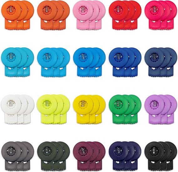 60 Pcs Glove Locks Baseball Glove Locks,Needle Stoppers Baseball Glove Accessories Glove Lace Baseball Glove Lace Locks for Baseball and Softball Gloves, Mitt Accessories