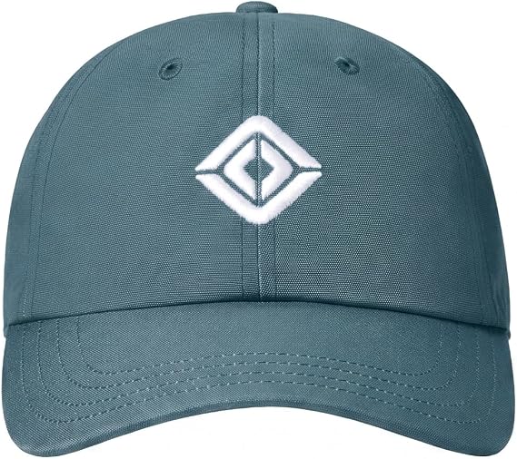 Rivian Compass Logo Hat, 100% Recycled Polyester Canvas, Adjustable Baseball Cap