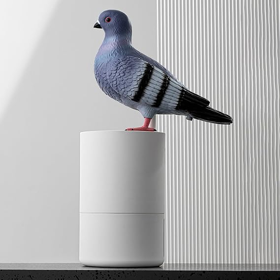 Pigeon Shape Soap Dispenser, Fine Foam Touchless Automatic Bathroom & Kitchen Dispenser, 300ml/10oz, White
