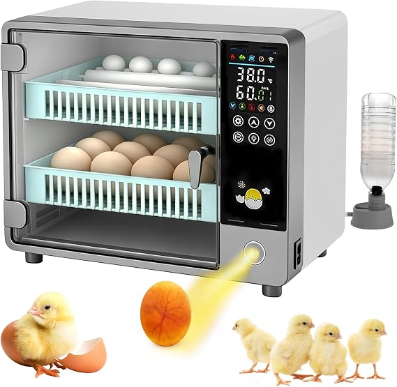 Egg Incubators for Hatching 24 Eggs, Incubator for Eggs Automatic Turning
