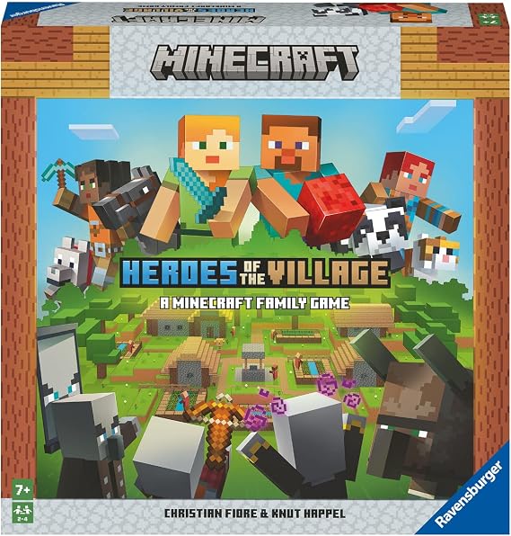 Ravensburger Minecraft Heroes of The Village | Cooperative Board Game | Exciting & Unpredictable | Perfect for Families and Minecraft Enthusiasts | Suitable for Kids & Adults